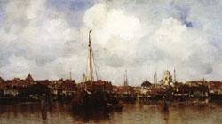 Jacob Maris Dutch Town on the Edge of the Sea